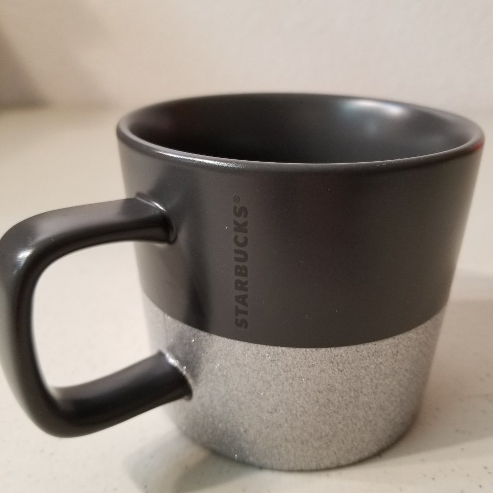 Starbucks Black and Silver Coffee Mug - Picture 1 of 9